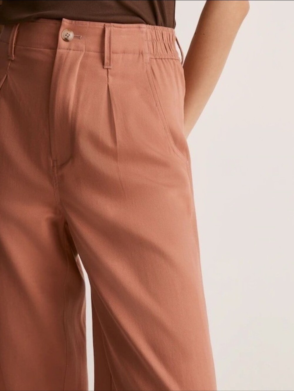 Madewell Neale Straight Leg Pant Drapeweave Dried Rise Size 8 - Picture 2 of 8